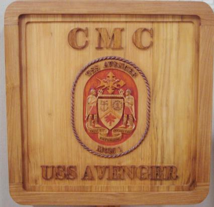 Parking sign USS Avenger - CMC 